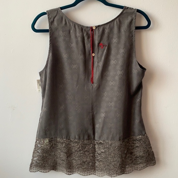 ANTHROPOLOGIE | Boho Lace Sleeveless Blouse • Small - Picture 2 of 4